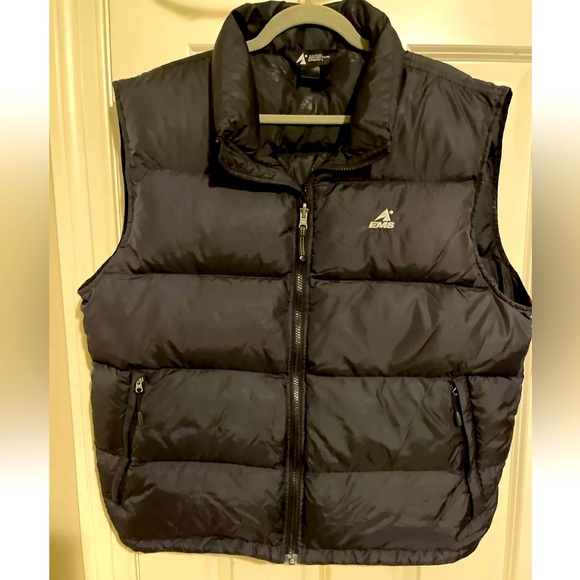 EASTERN MOUNTAIN SPORTS DOWN VEST EUC PTP 25.5 in men’s xxl huge INSIDE pocket - Picture 1 of 8